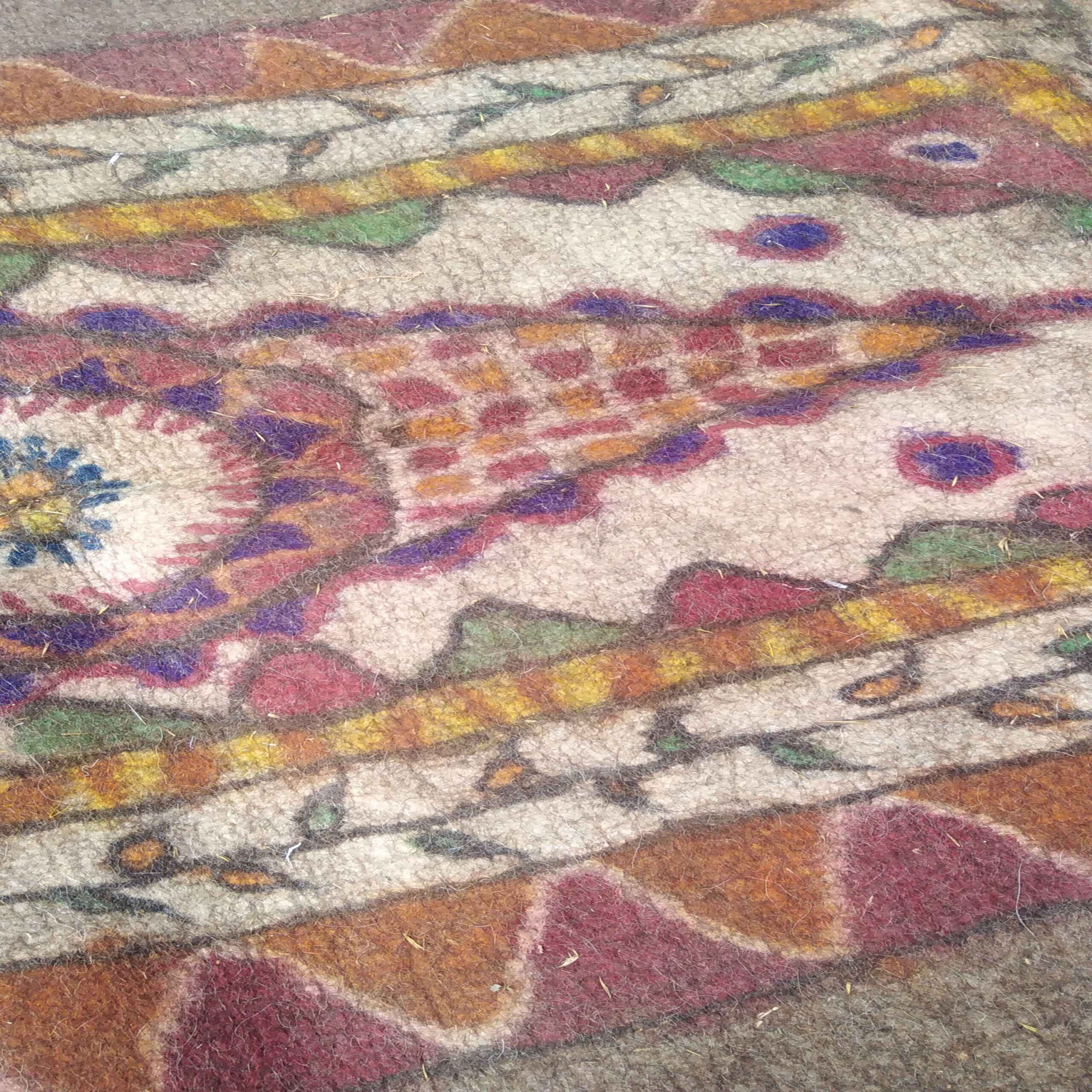 سجادة صوف إيرانية من اللباد 100% طبيعية ومصنوعة يدويًا – ميرسانا