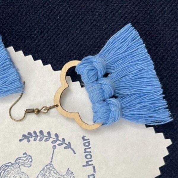 أقراط ماكرامي بوهو أنيقة وفاخرة بتصميم سحابة