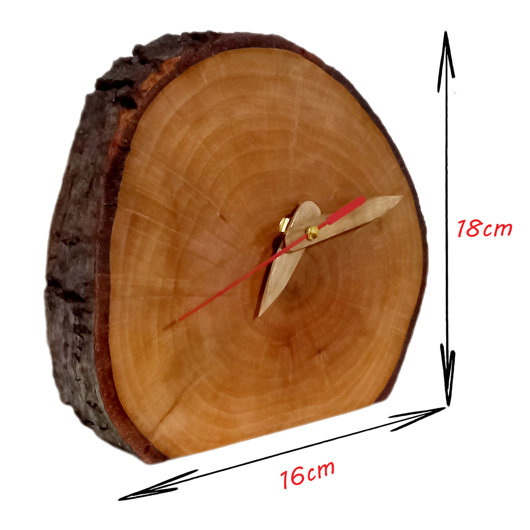 ساعة مكتبية خشبية كلاسيكية – مثالية للمنزل أو المكتب