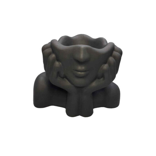 مزهرية تمثال زخرفية من الخرسانة بتصميم فتاة