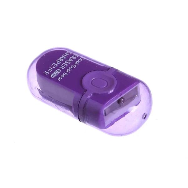 ممحاة مع مبراة: الأداة المثالية للتصحيحات الدقيقة (عبوة من 3 قطع)