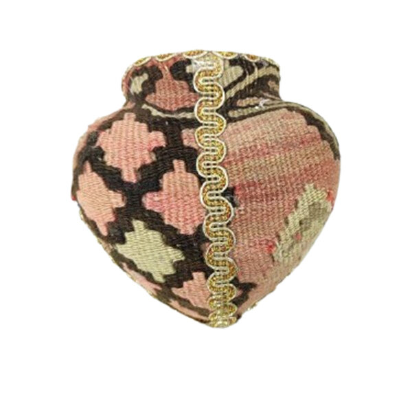 إناء فخاري إيراني مصنوعة مصنوعة يدويًا بتصميم سجاد إيراني من تبريز