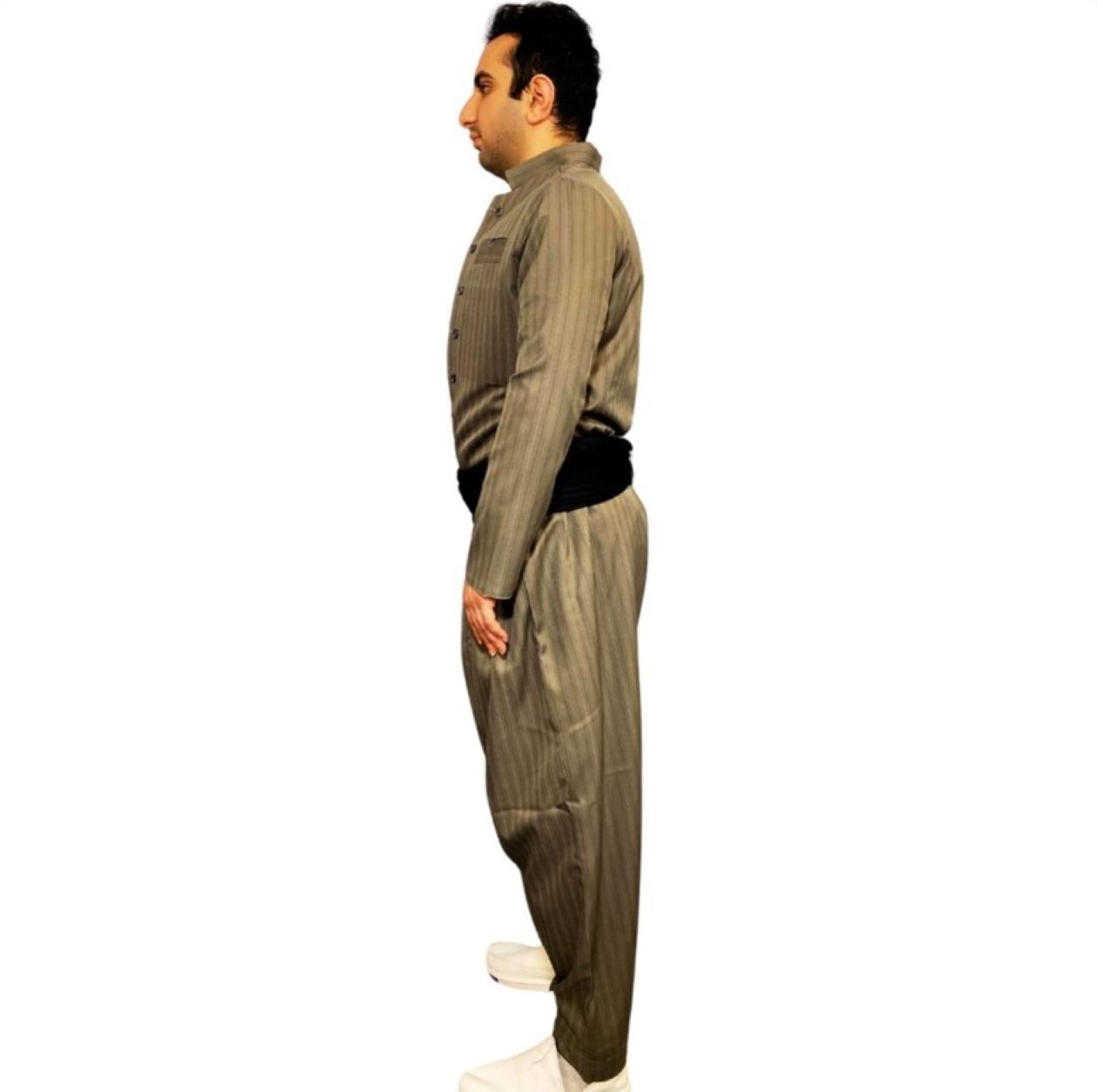 ملابس كردية مع بيشتمان مخطط للرجال – باللون البرونزي