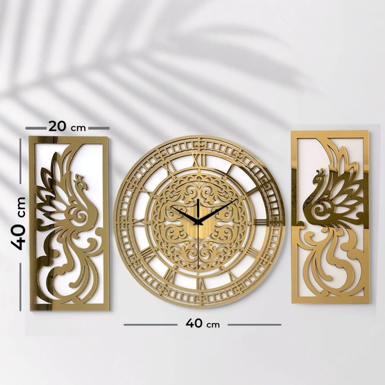 مجموعة ساعة حائط عصرية من 3 قطع – سيمرغ