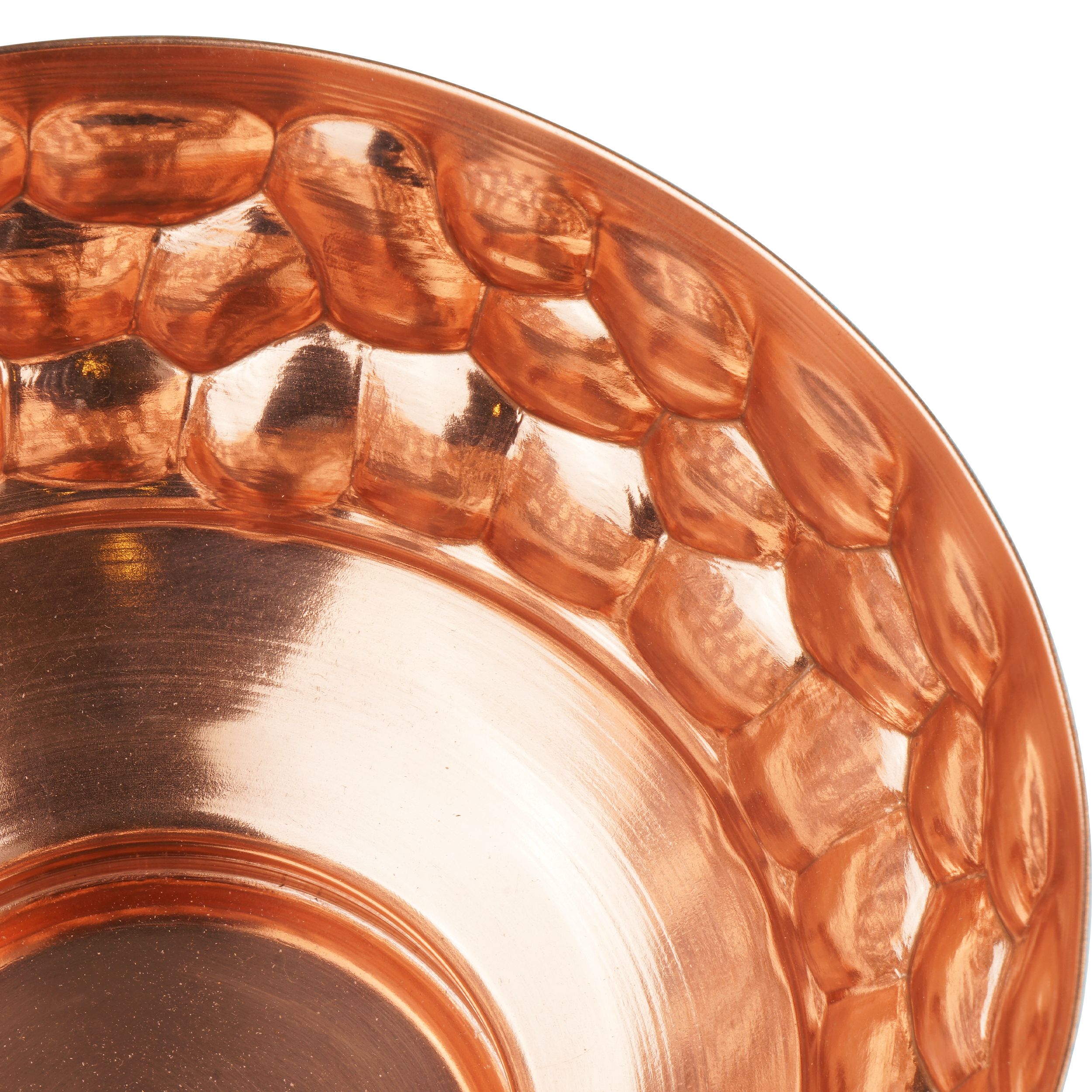 وعاء نحاسي إيراني مصنوع يدويًا بالفيروز