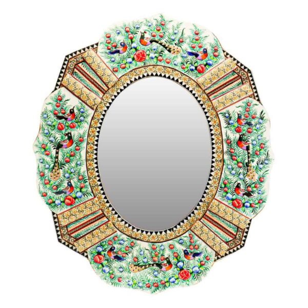 إطار خشبي بالكتمكاري الإيراني بتصميم مستوحى من الفن الإيراني