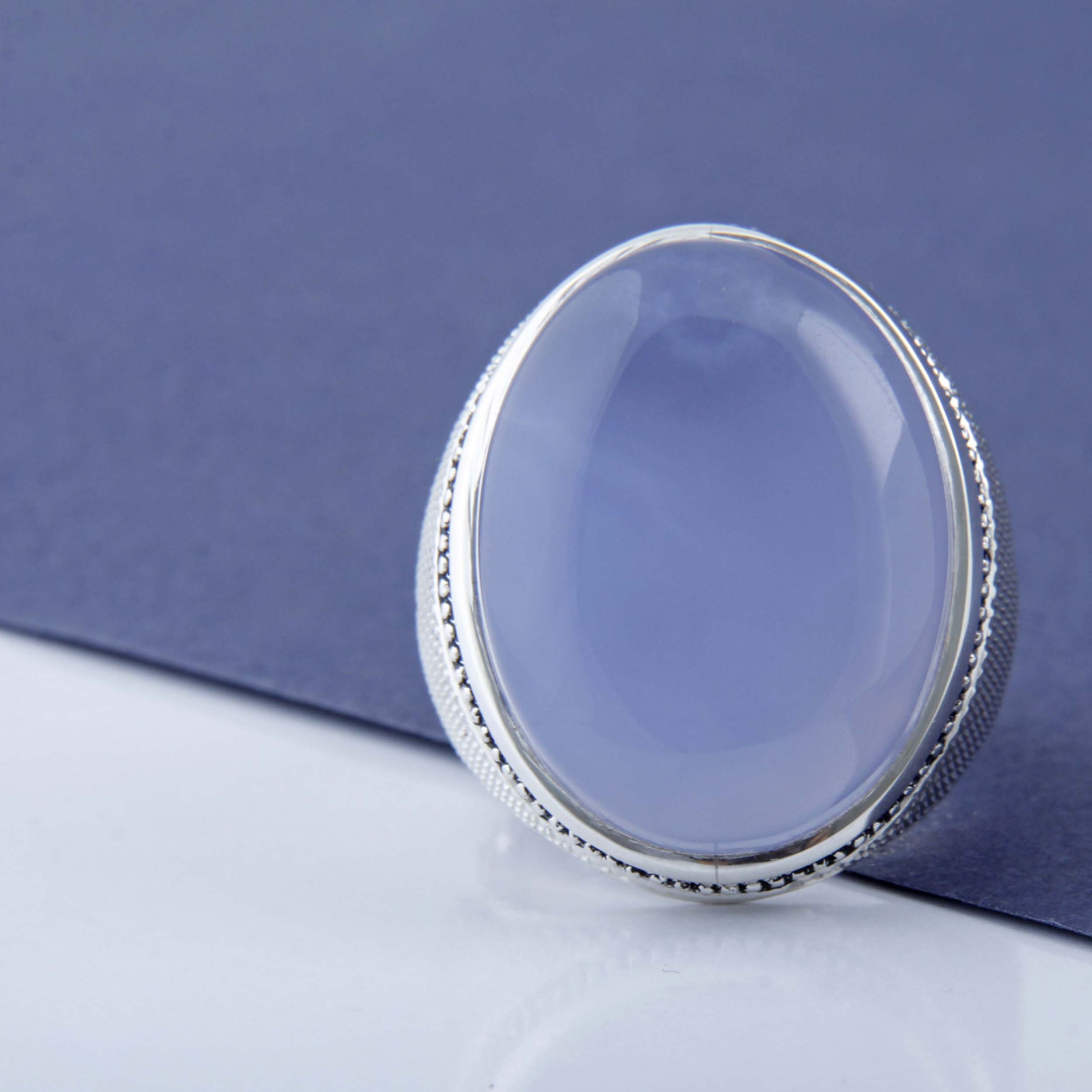 حلقة فضية يمني إيرانية للرجال