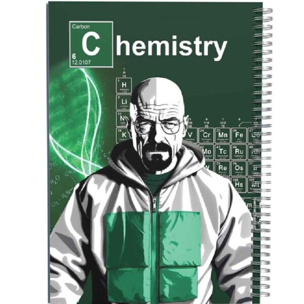 دفتر ملاحظات مزخرف بتصميم "Breaking Bad" – ١٠٠ ورقة، حجم B5