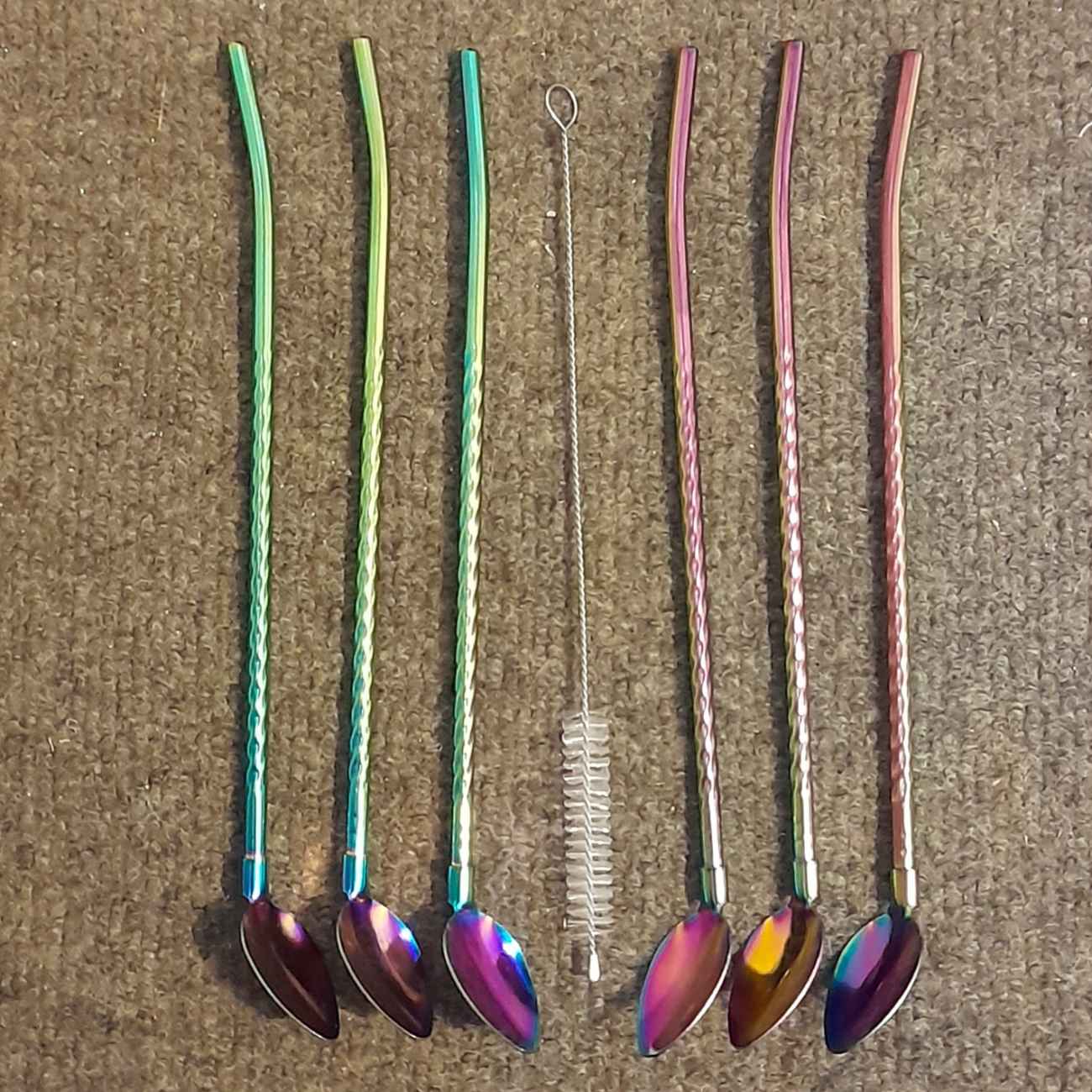 طقم ملاعق بار ستانلس ستيل – 6 قطع شيك و فاخر