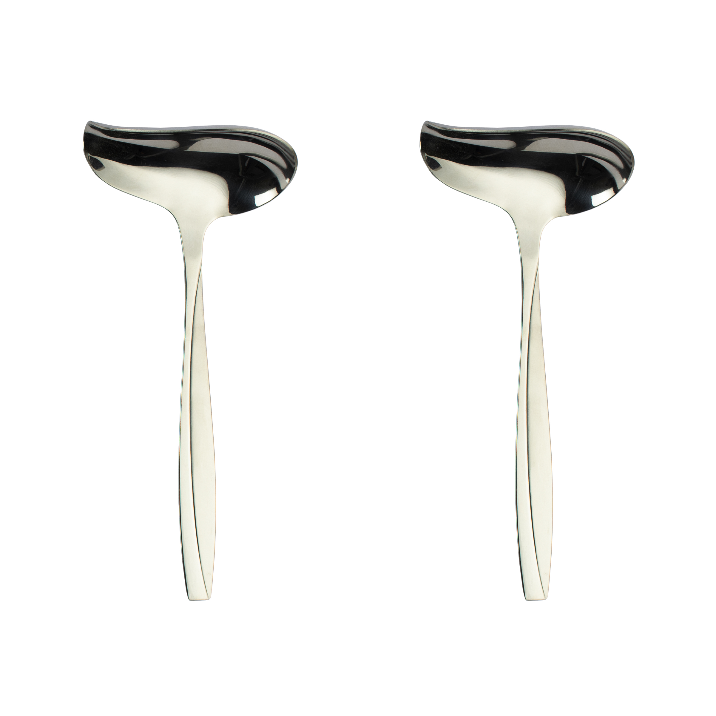 مغرفة من الفولاذ المقاوم للصدأ بمقبض مريح