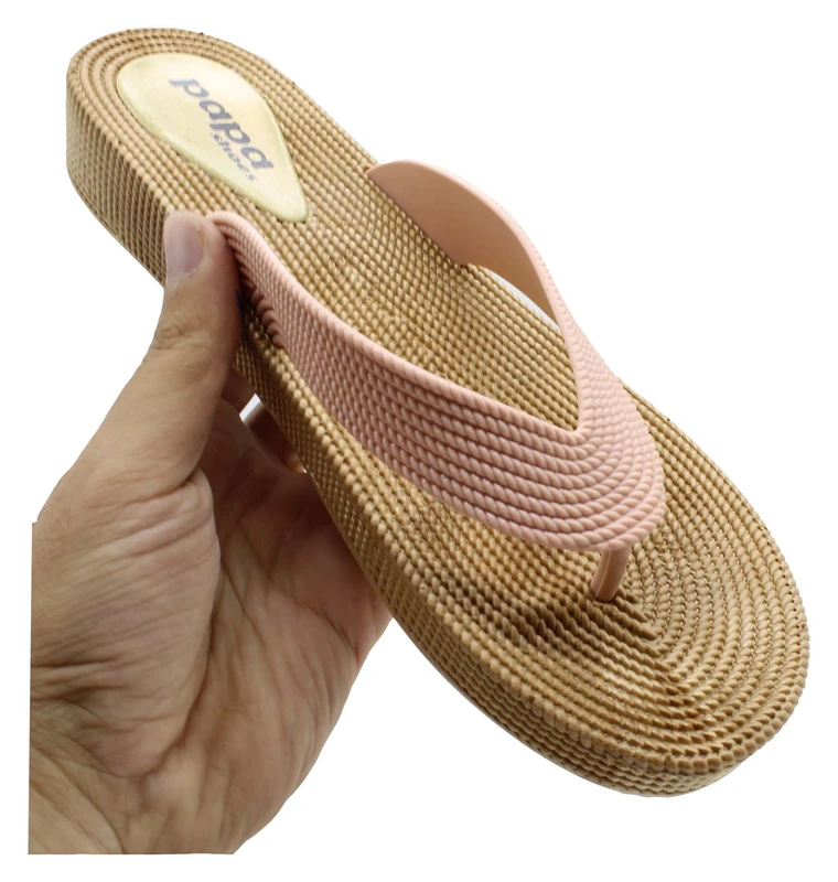 صندل ثونغ للنساء – مثالي للاستخدام الداخلي والخارجي باللون الوردي