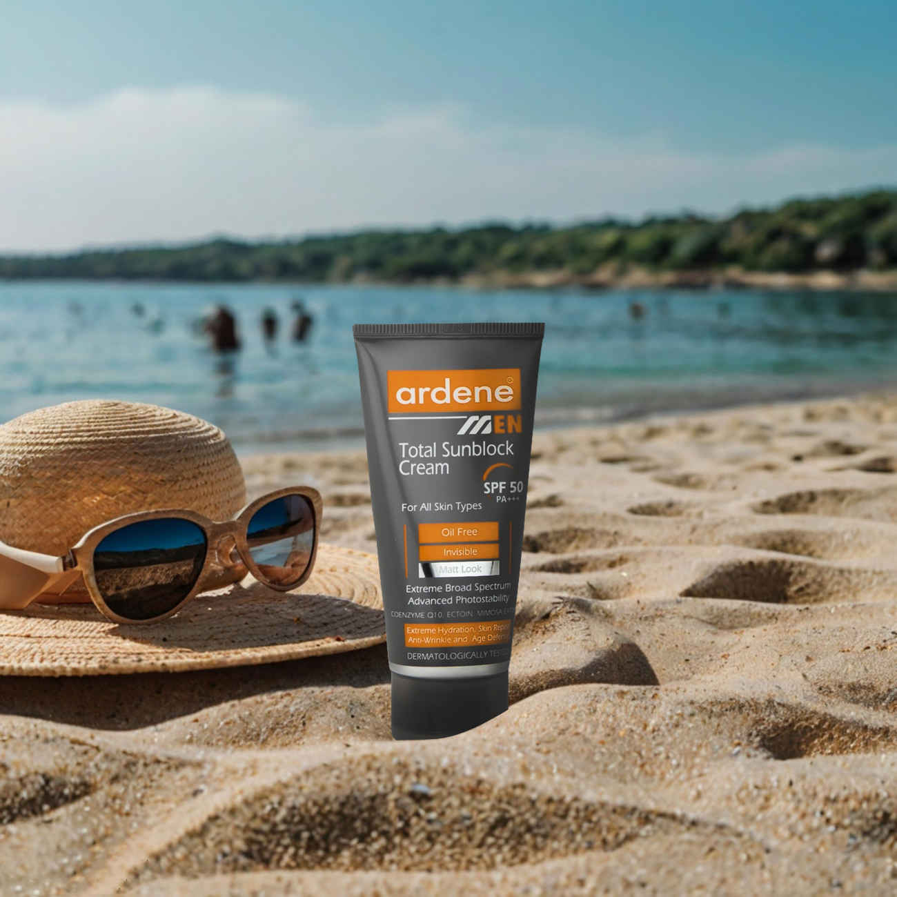 كريم واقي شمس عديم اللون بعامل حماية SPF50 من أردين لجميع أنواع البشرة، مضاد للحساسية (عبوة من 2)