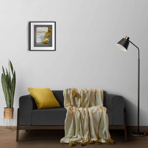 بطانية صوفية سميكة – أنيقة لغرف المعيشة وغرف النوم