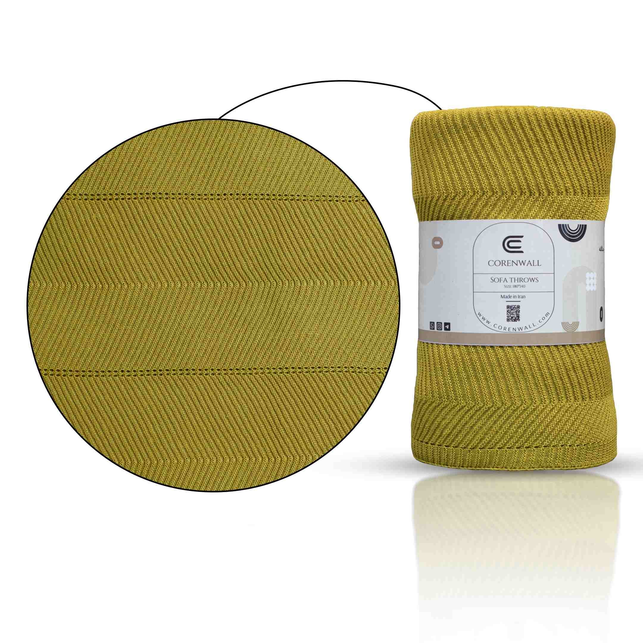 بطانية صوفية مخصصة للأريكة لغرفة المعيشة – أنيقة ومريحة