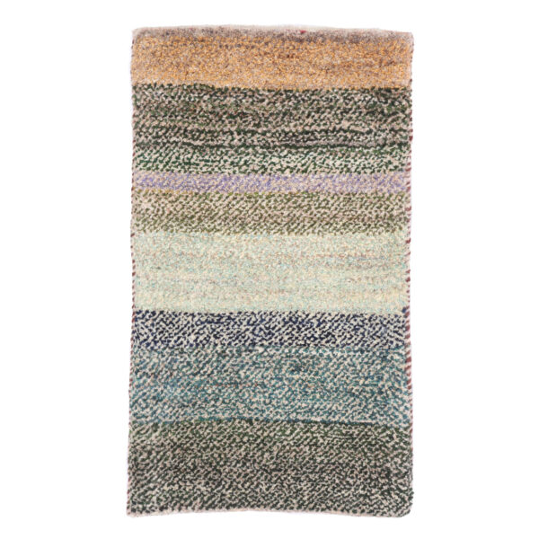 سجاد جابيه إيراني من الصوف مصنوعة يدويًا في شيراز، باللون الأخضر الفاتح