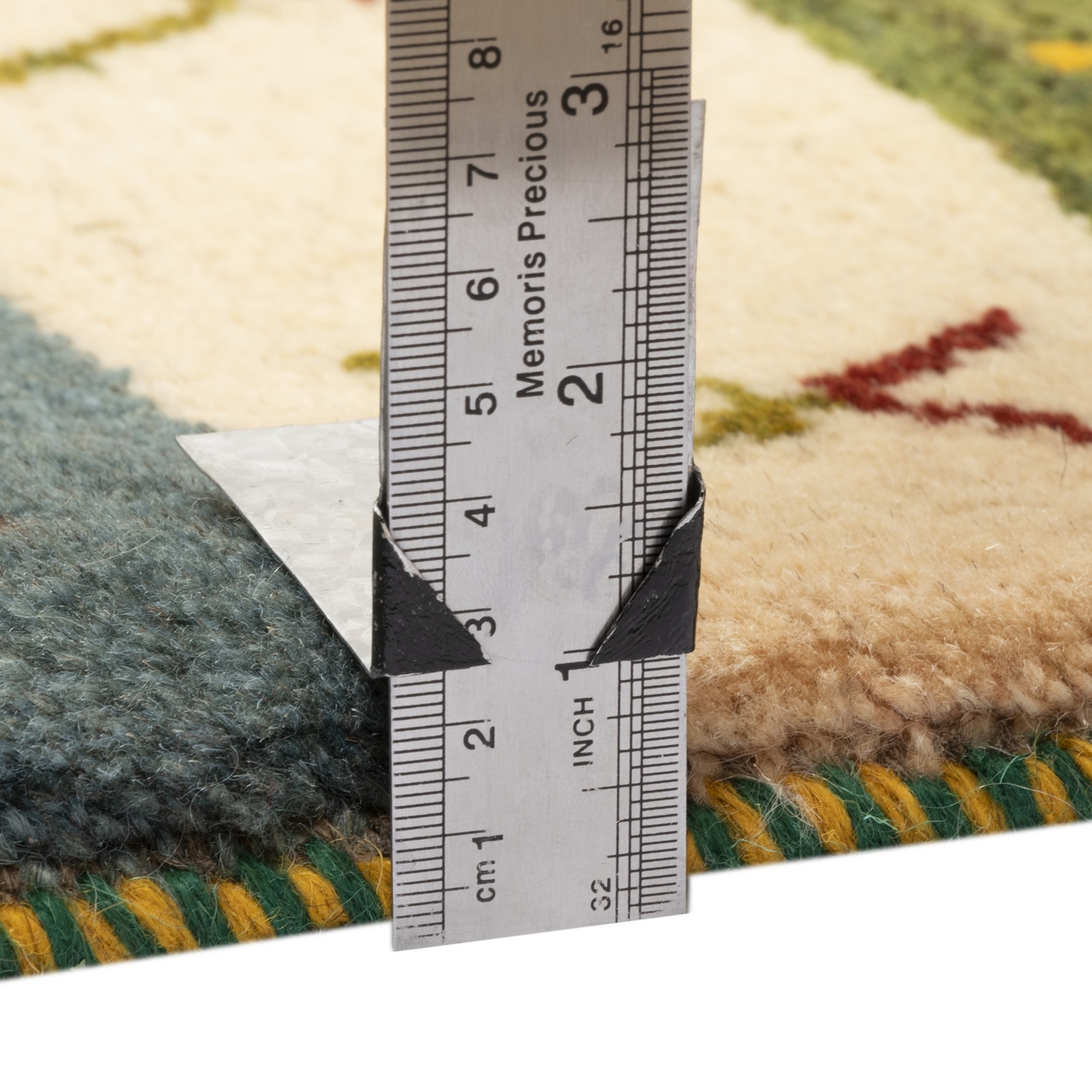 سجاد جابيه إيراني من الصوف محبوك يدويًا في فارس مزين بأنماط حيوانية