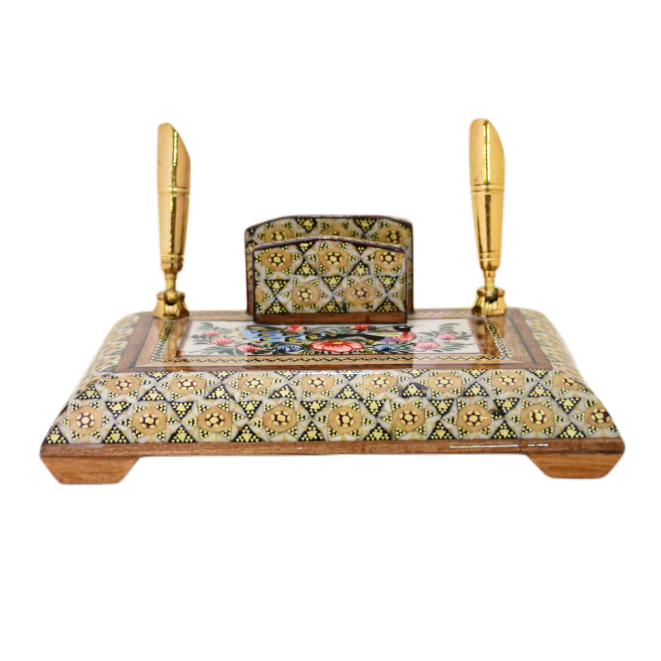 حامل أقلام خشبي مصنوع يدويًا للمكتب – إكسسوار مكتبي قابل للتخصيص