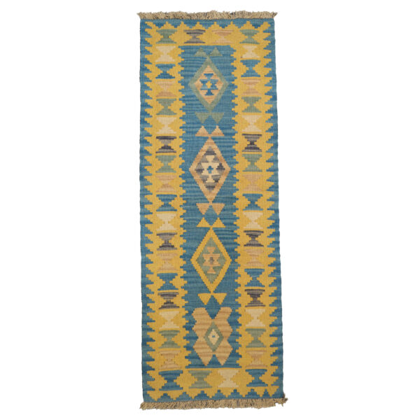 سجادة ممر كليم إيرانية من الصوف أصلية منسوجة يدويًا في فارس قشقائي