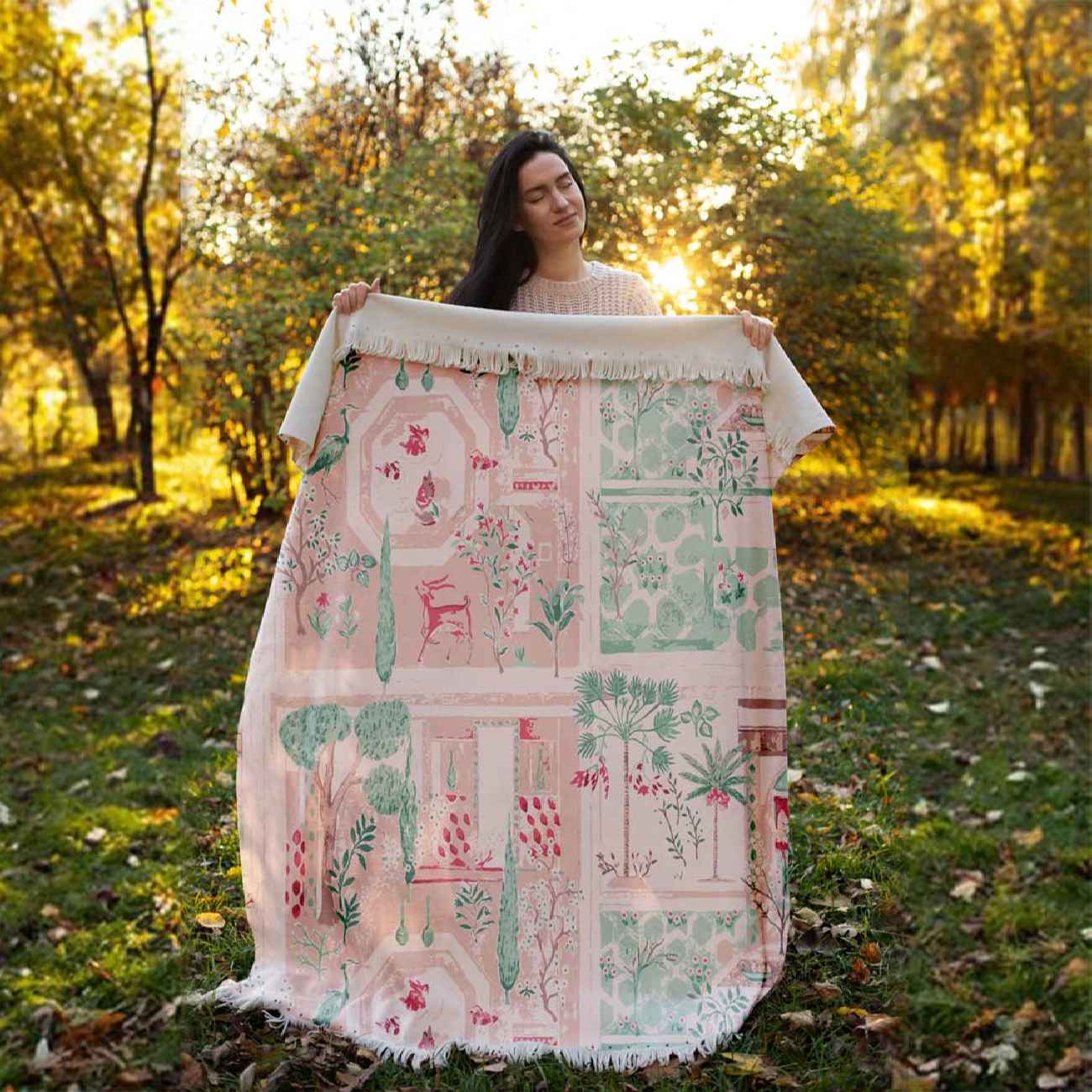 بطانية أريكة بتصميم مدينة الأحلام – مثالية لليلة الأفلام والاسترخاء