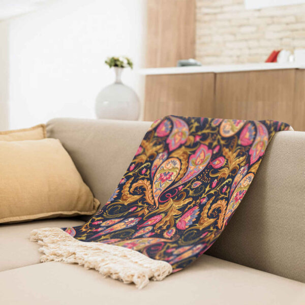 بطانية أريكة بتصميم بيزلي - لمسة أنيقة لأي أريكة أو كرسي