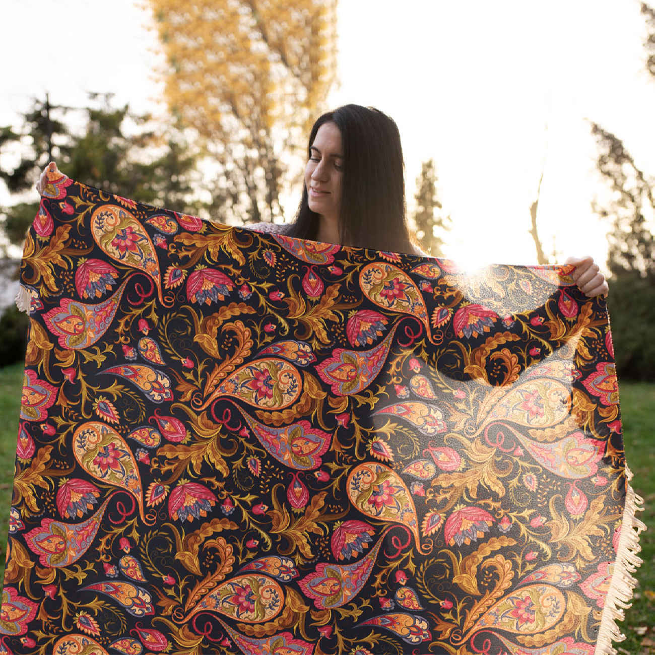 بطانية أريكة بتصميم بيزلي – لمسة أنيقة لأي أريكة أو كرسي