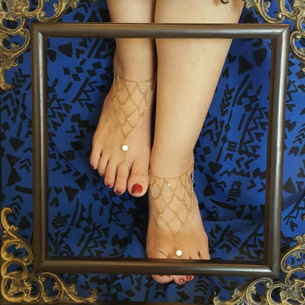 سلسلة خلخال للقدم من الستانلس ستيل – مجوهرات أنيقة ومتينة للنساء