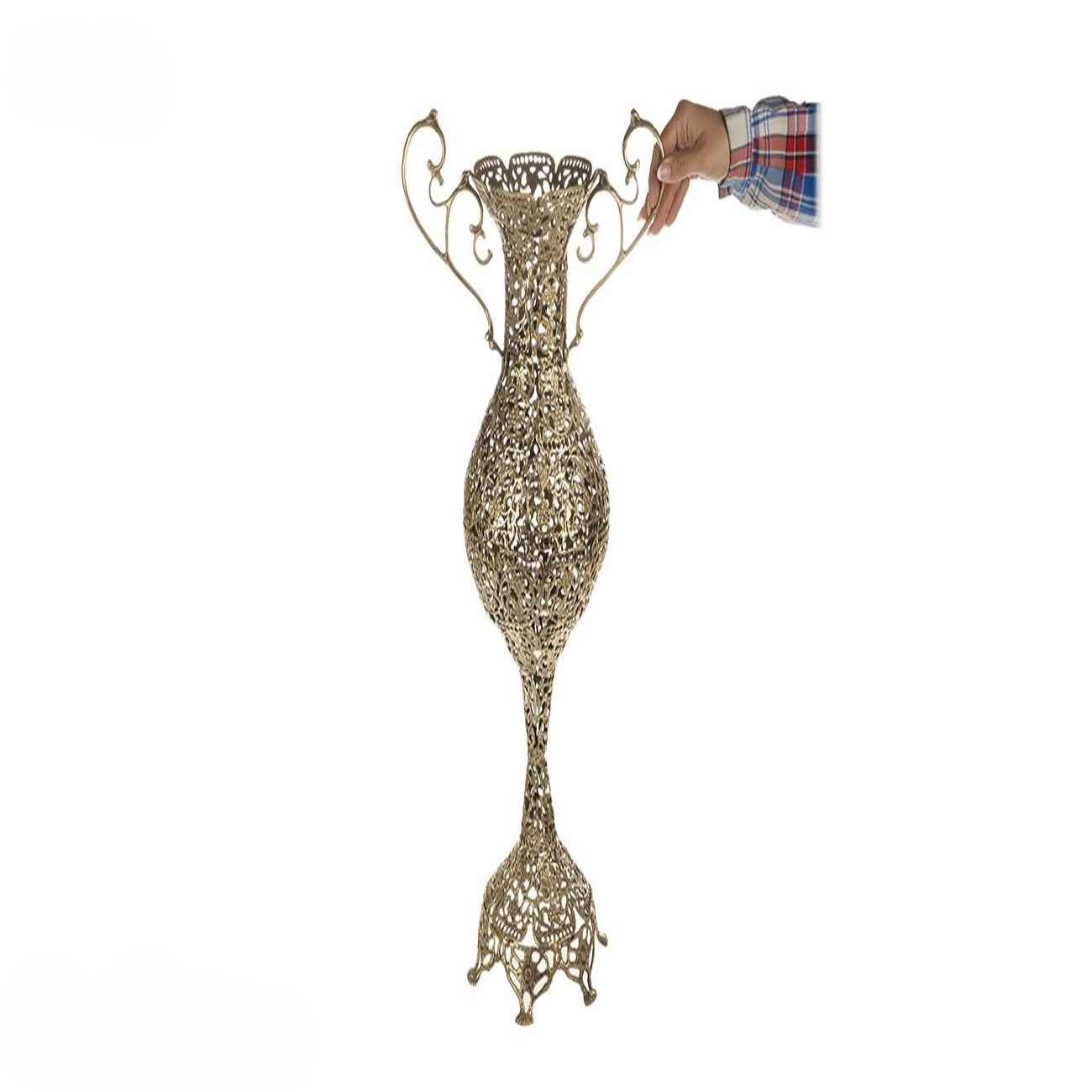 مزهریه نحاسية مصنوعة يدويًا لترتيب الزهور