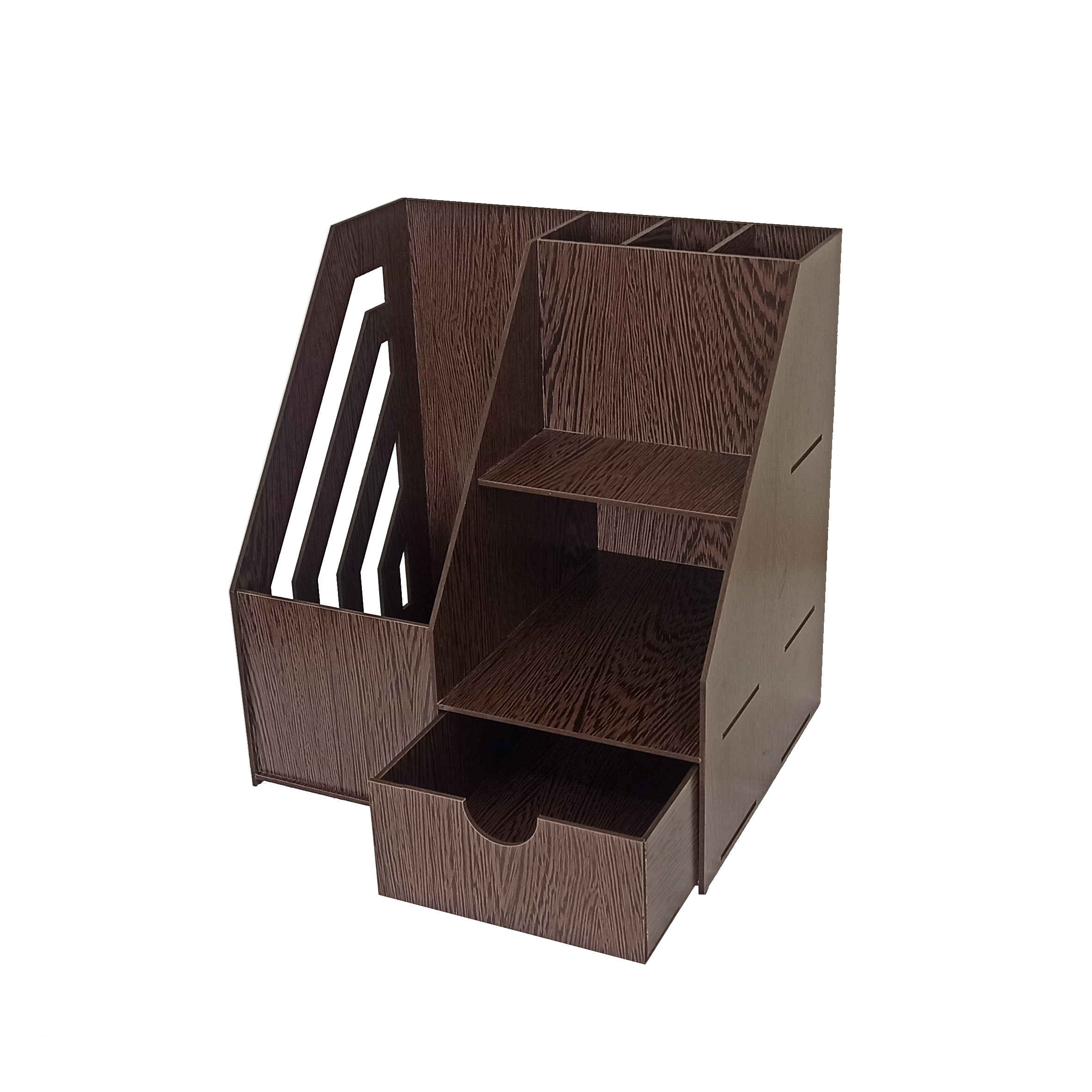 منظم مكتب خشبي للوازم المكتبية – أنيق وعملي