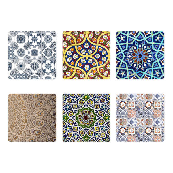 مجموعة كوستر فنية - هدية مثالية لعشاق الفن (عبوة من 6)