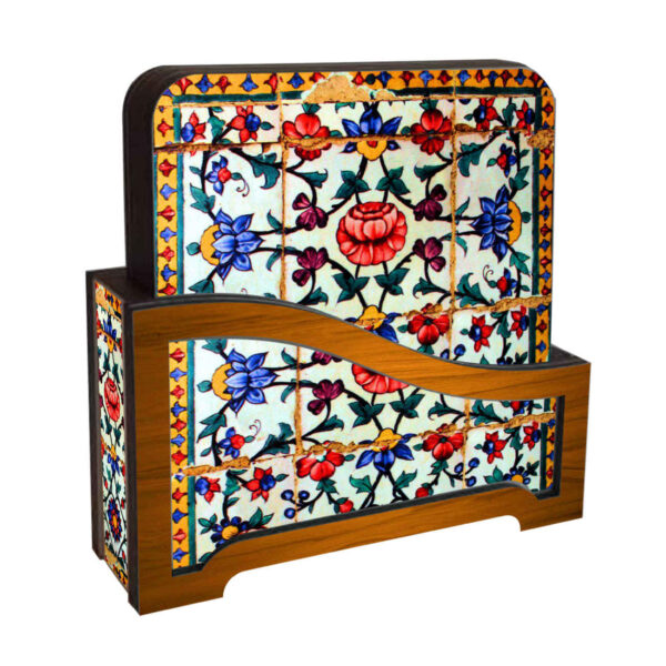 طقم كوستر فني - نموذج بلاط بتصميم زهري عبوة من 6