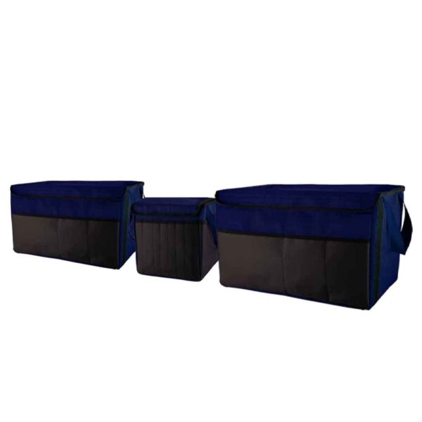 منظم صندوق السيارة - أنيق وسهل الحمل مع سعة تخزين كبيرة (عبوة من 3 قطع)