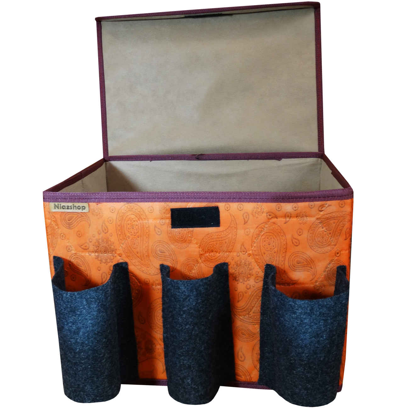 منظم صندوق السيارة – متين بقاعدة مقاومة للماء وقابل للطي بتصميم بيزلي