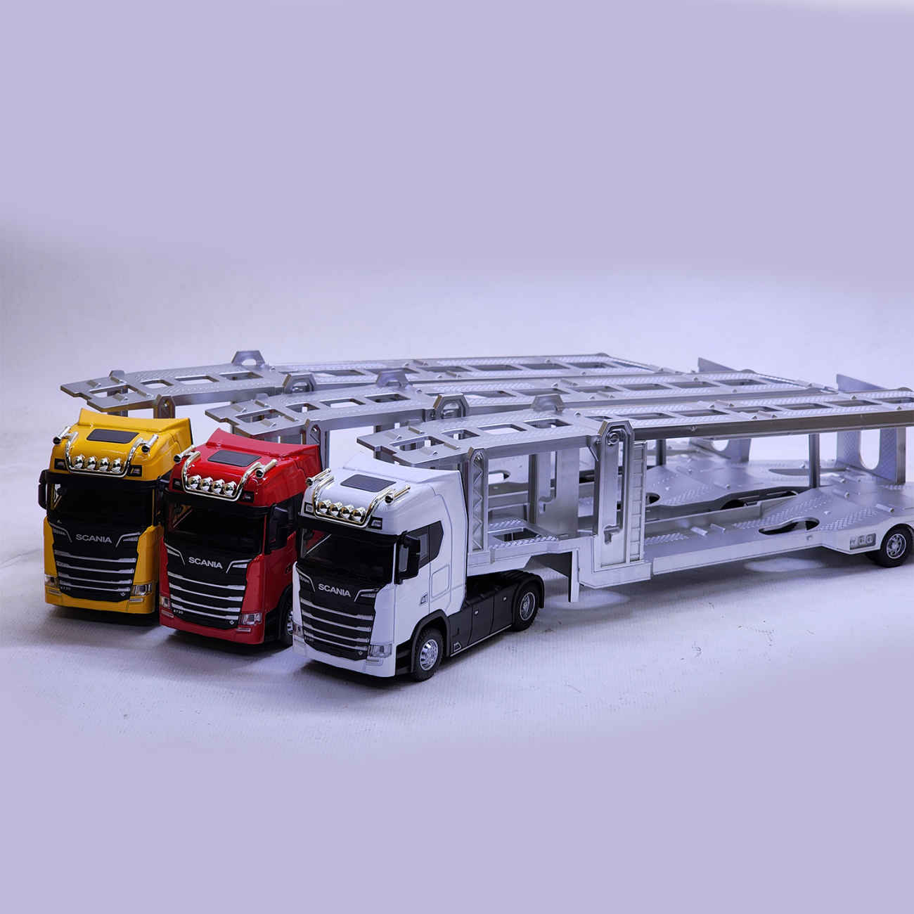 شاحنة مقطورة مصبوبة – مستوحاة من التصميم الأيقوني لشاحنة Scania