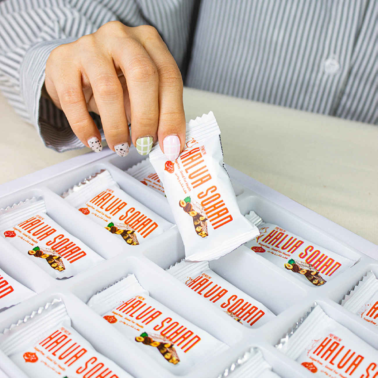 سوهان حلوى البندق الإيراني – بدون سكر وزيت (450 جرام) خيار صحي