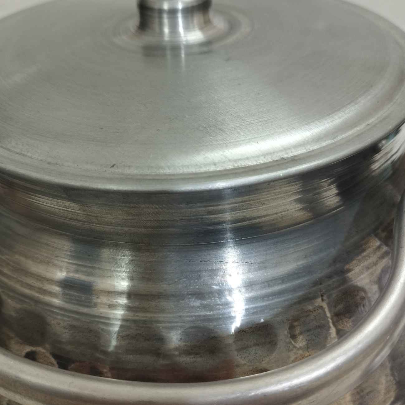 إبريق شاي معدني إيراني مزدوج لتحضير الشاي الفاخر – متين