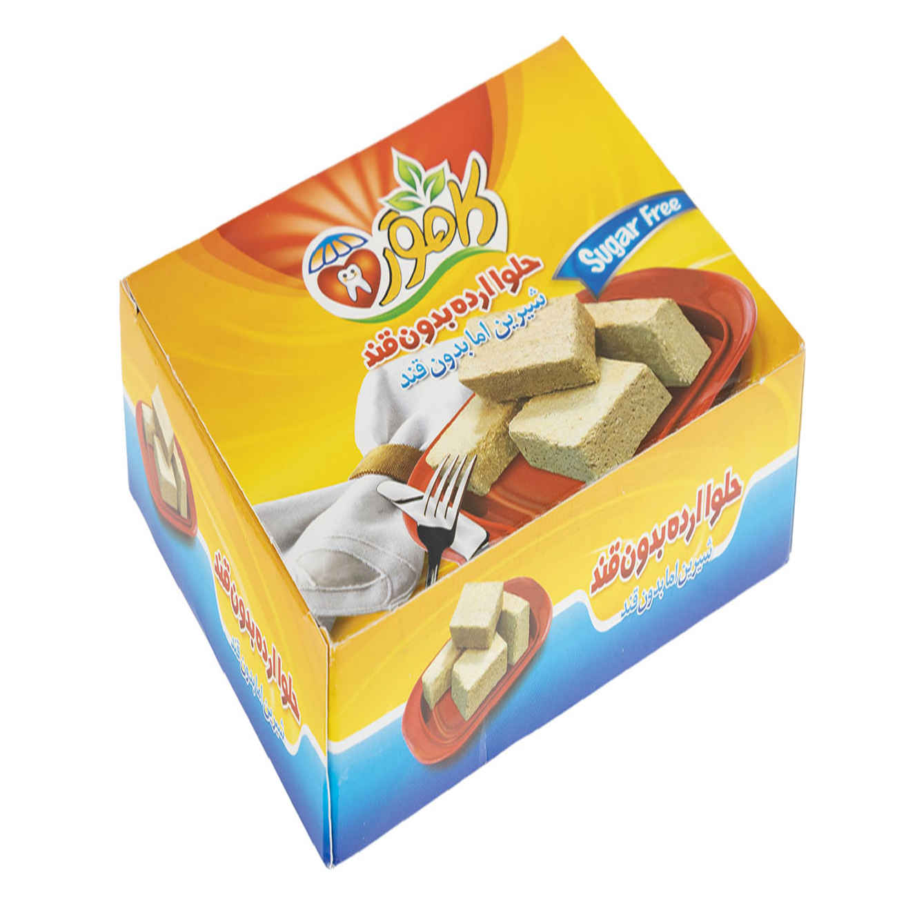 حلاوة الطحينة خالية من السكر، التوازن المثالي بين التقليد والصحة 170 جرام (عبوة مكونة من 4 قطع)