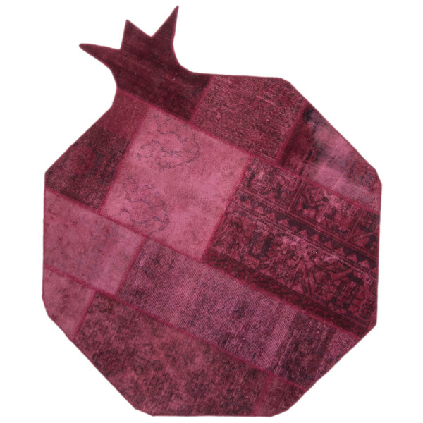 سجادة إيرانية عتيقة عتيقة مصنوعة يدويًا بتصميم هندسي لرمانة