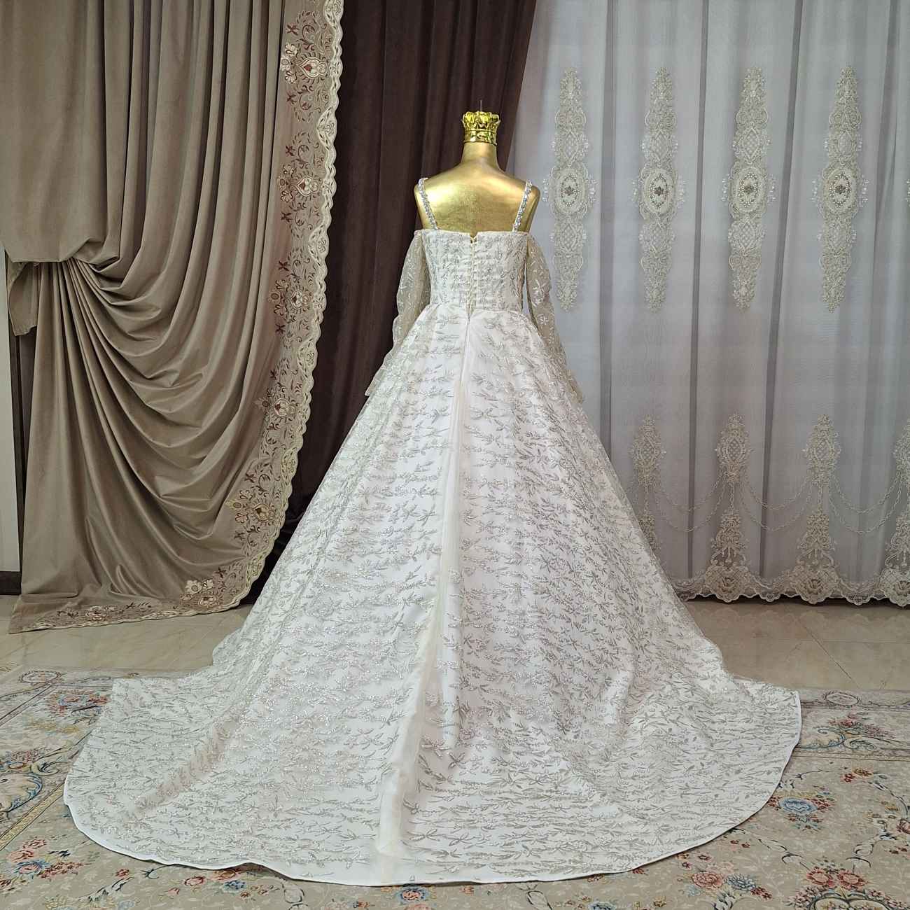 فستان زفاف - موديل الليلة المليئة بالنجوم، أناقة وأسلوب عصري