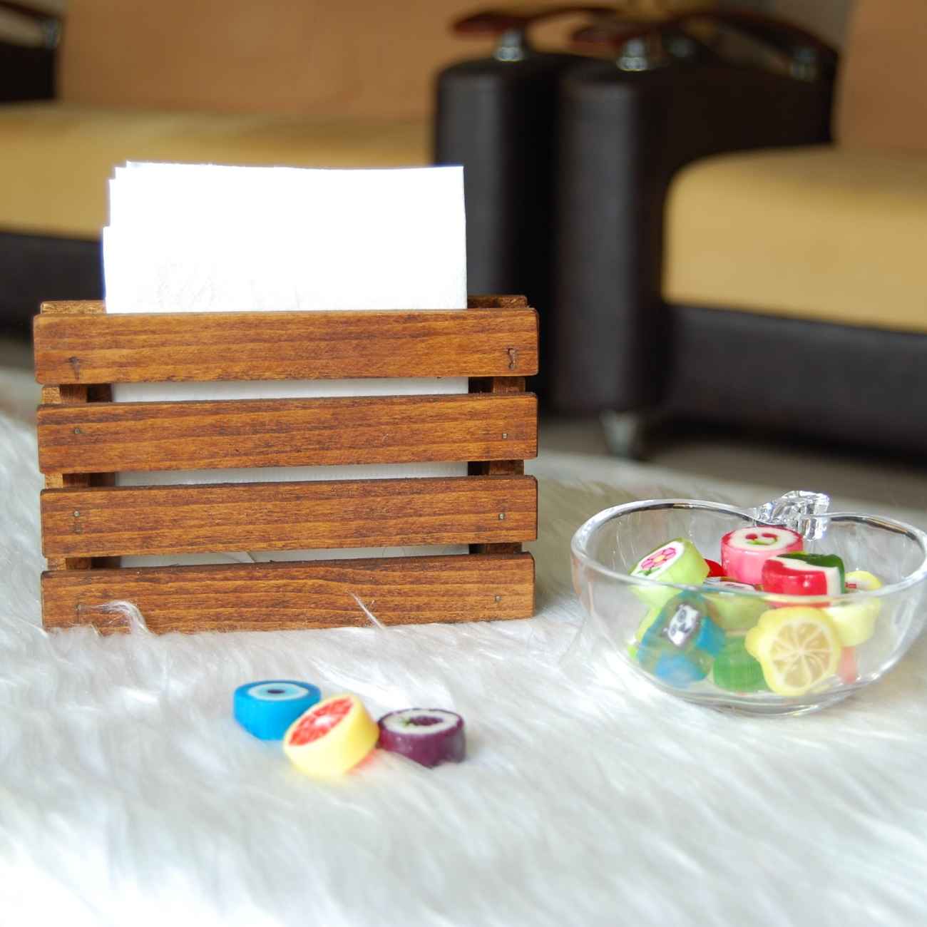 حامل مناديل ورقية خشبي – مثالي لديكور المنزل والمكتب