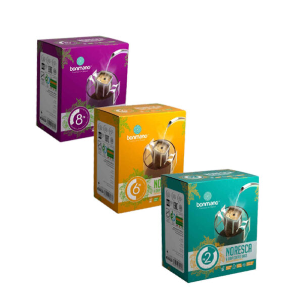 قهوة بالتقطير 100% أرابيكا للاستخدام المنزلي | مزيج من نوسكا بونمانو (عبوة من 3 × 6)