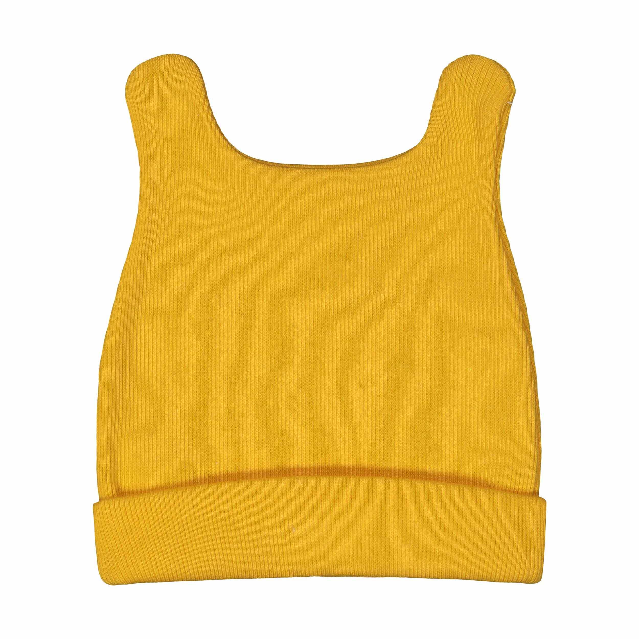 قبعة طفل – مثالية للراحة والأناقة والأمان بتصميم قطّة باللون البرتقالي