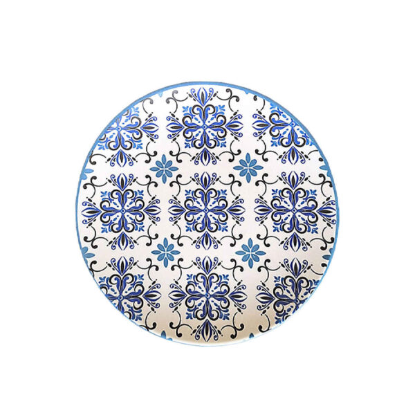 طبق طعام من السيراميك - آمن للغسل في غسالة الصحون، متين، ومثالي لكل وجبة