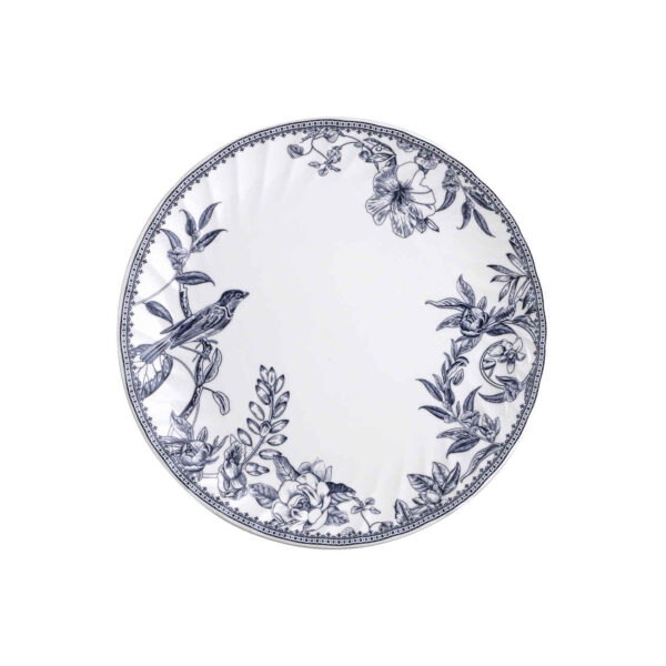 طبق العشاء الخزفي - آمن للاستخدام في الميكروويف وغسالة الأطباق - متين وأنيق (مجموعة من 6)