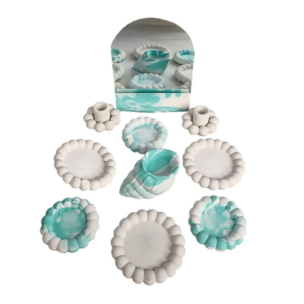 هفت سين من الخرسانة - مناسب لـ نوروز بتصميم اللؤلؤ (مجموعة من 10)