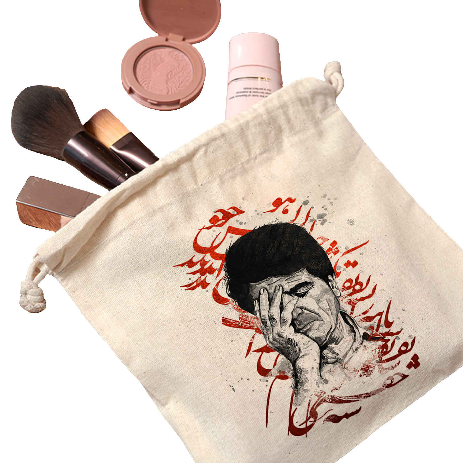 كيس تخزين قطني مع حبل سحب – مثالي للتنظيم مع تصميم شجريان