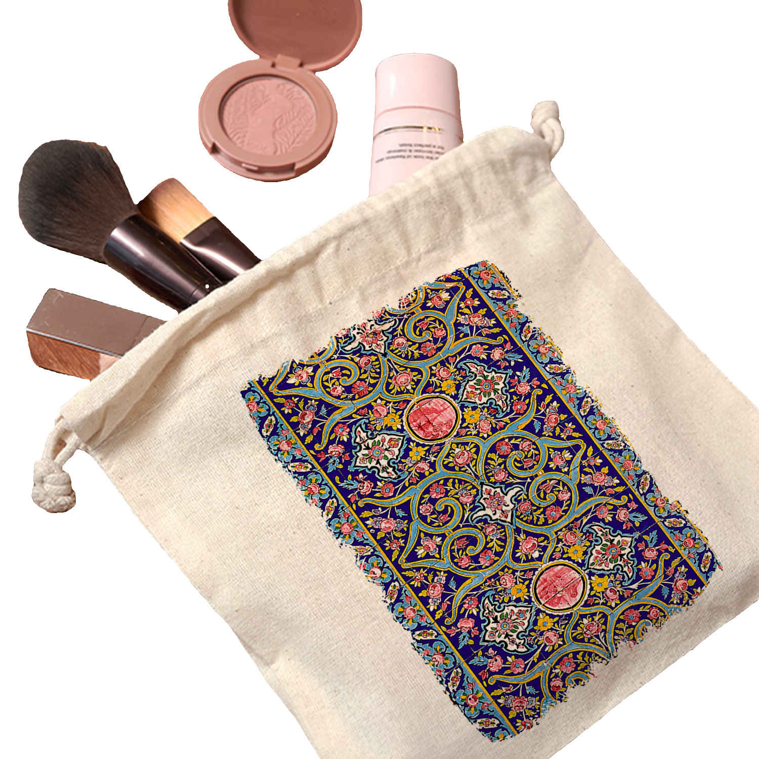 كيس تخزين قطني مع حبل سحب – قابل لإعادة الاستخدام ومتين مع قماش طبيعي