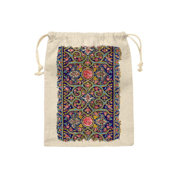 كيس تخزين قطني مع حبل سحب - قابل لإعادة الاستخدام ومتين مع قماش طبيعي