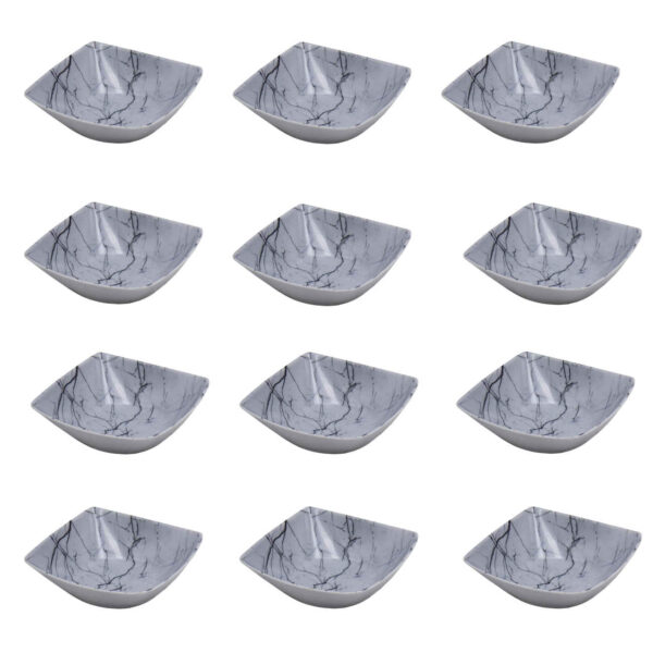 وعاء ميلايمين متين - لتقديم الزبادي، الحساء، الآش، السلطة والمكرونة (طقم من 12)