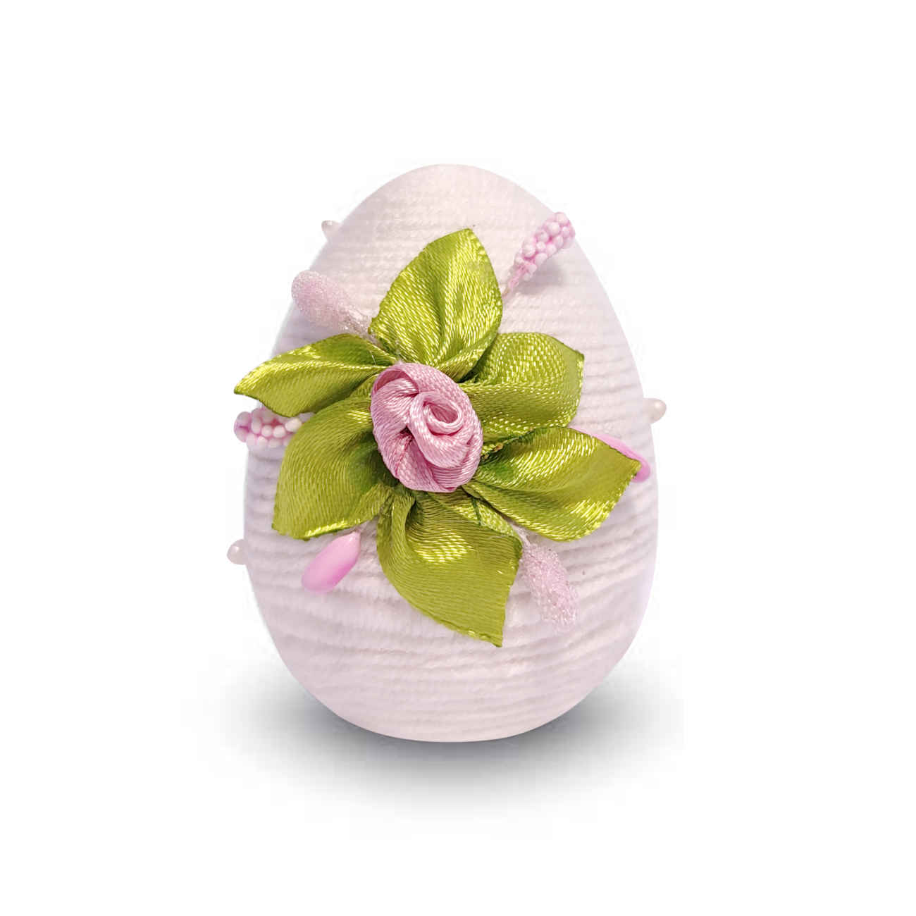 بيضة سفره هفت‌سین للاحتفال بنوروز الإيراني – خزف بتصميم الزهور (طقم من 3)