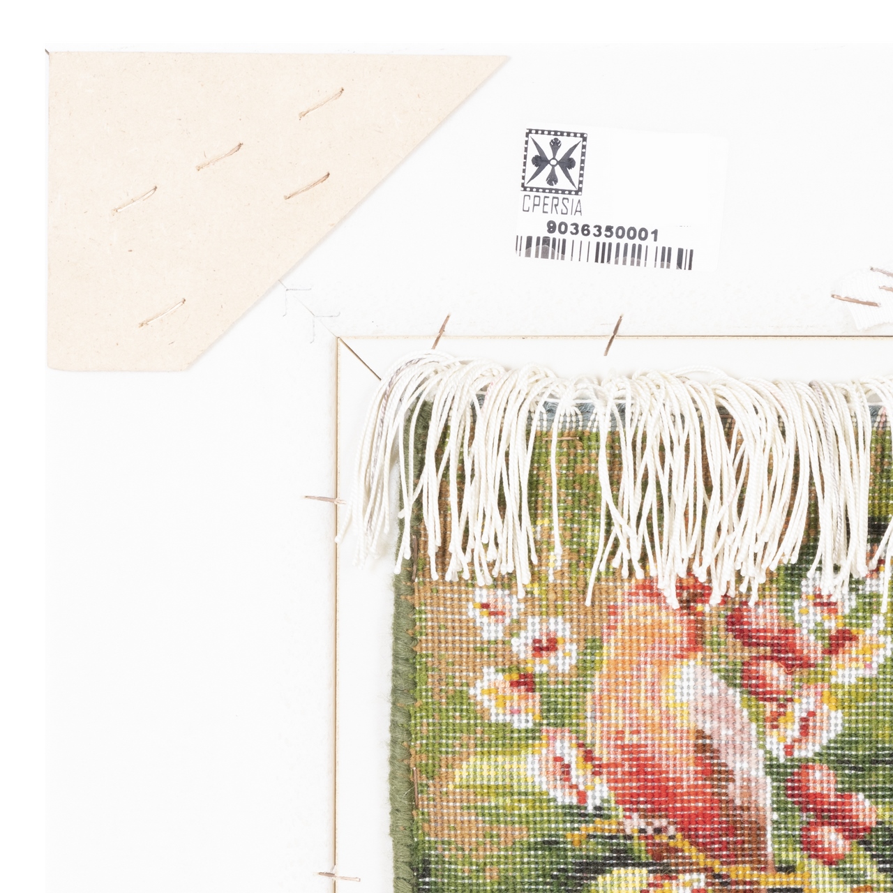 سجادة تصويرية إيرانية مربوطة يدويًا من تبريز – طاووس رائع